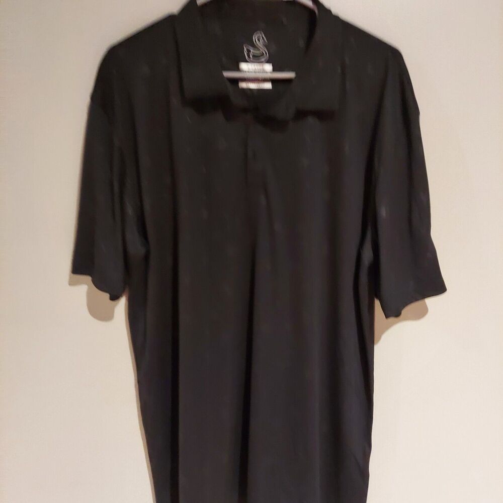 Swannies XL Black Golf Polo Short Sleeved